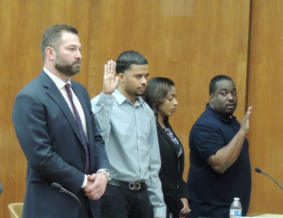 attorney Adam Lustberg of Hackensack, Yadir Araujo, defense attorney Clarissa Lowe, Bergen County public defender; John Gaudin.