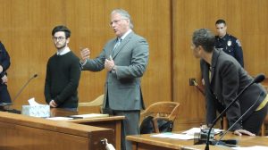 Eliyahu Schudrich of Teaneck, defendant; defense attorney Anthony Iacullo, Assistant Bergen County Prosecutor Kim Capers, Special Victims Unit