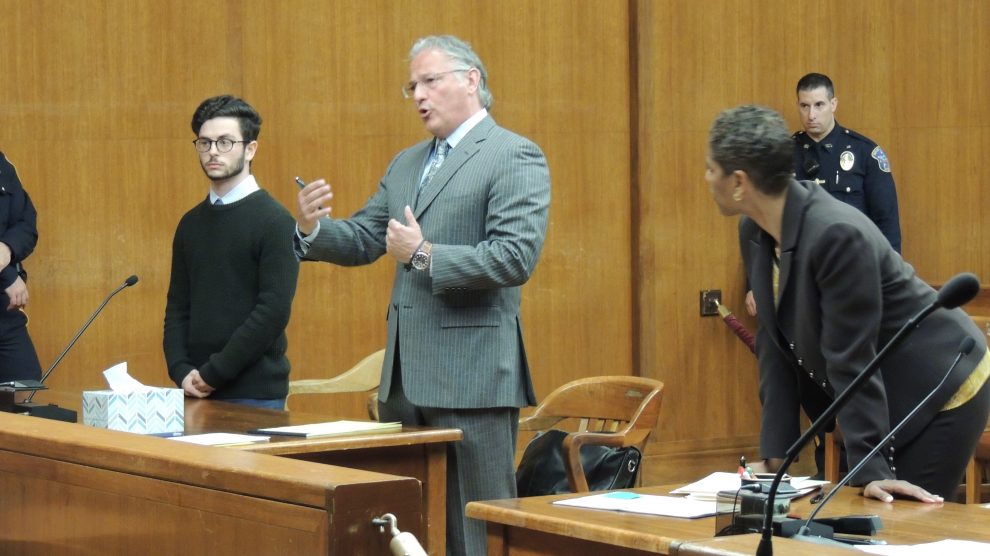 Eliyahu Schudrich of Teaneck, defendant; defense attorney Anthony Iacullo, Assistant Bergen County Prosecutor Kim Capers, Special Victims Unit