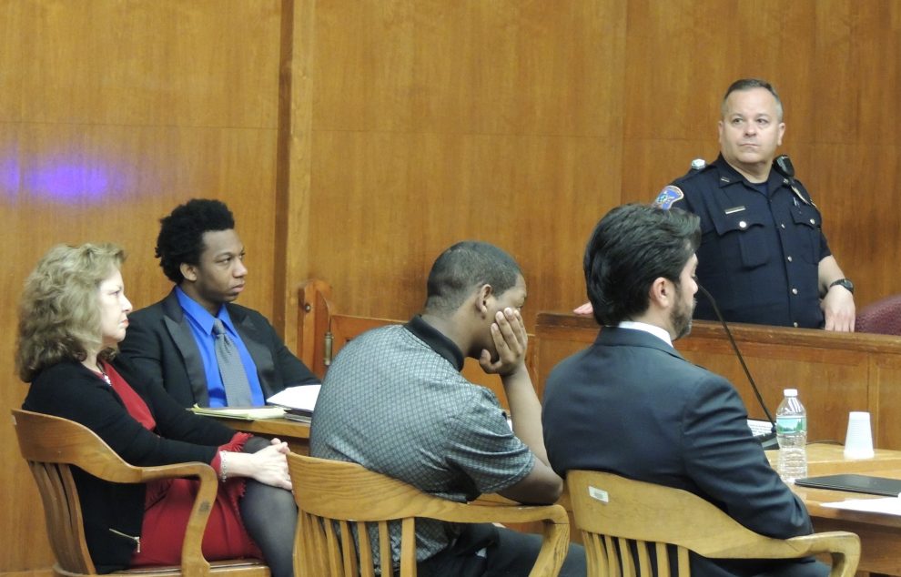 Jeavonte Dennis, attorney Dianne D'Alessandro, defendant Nyje "Mook" Johnson, attorney Jose Torres