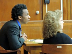 Jeavonte Dennis, 19, Paterson; defense attorney Dianne D'Alessandro of West Milford
