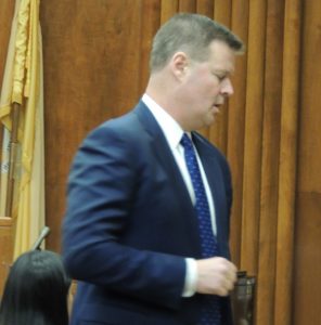 Assistant Passaic County Prosecutor Paul DeGroot, Homicide Unit, addresses the jury for tiral opening