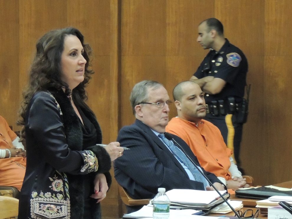 Prosecutor Maria Rockfol, Trial Unit; attorney Craig V. O'Connor, defendant Luis Caraballo