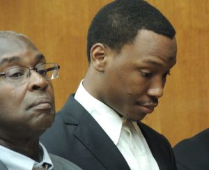 Defense attorney Walter Nealy and Nakeem Gardner