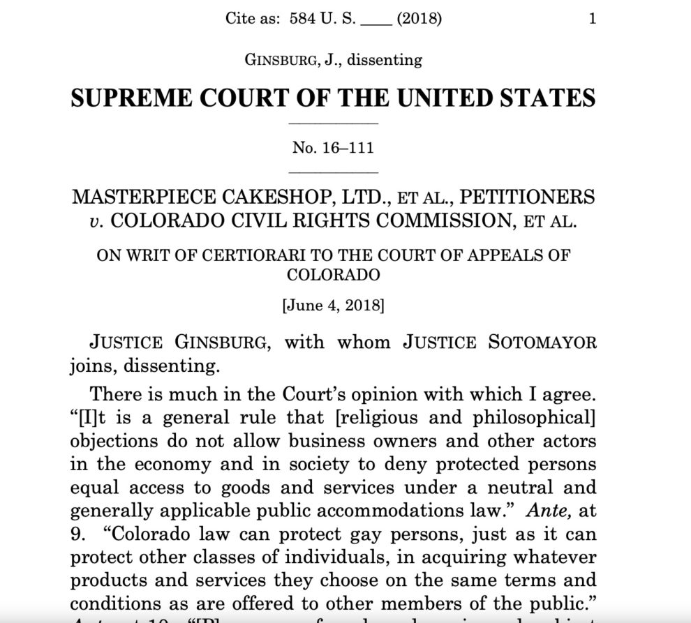 Masterpiece Cake Shop-Supreme Court -AttorneyWeekly